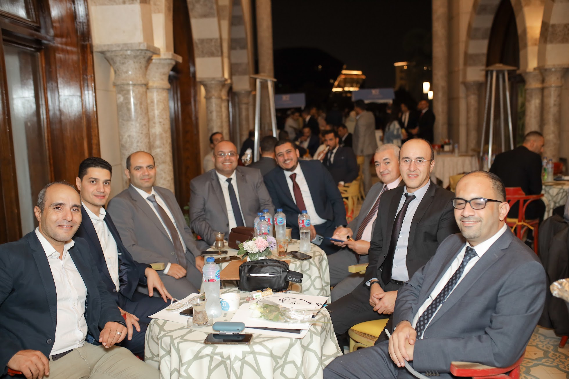 Networking moment with colleagues